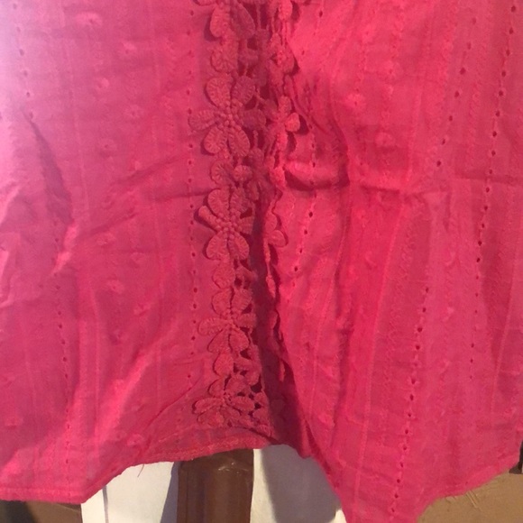 Embroidery style pink summer top - Picture 4 of 8